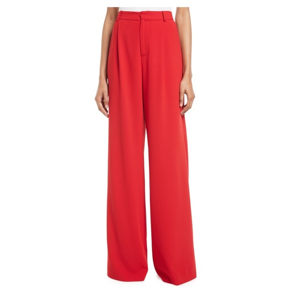 Alice + Olivia Pants - NWT Alice+Olivia High Waist Red Wide Leg Eric pant